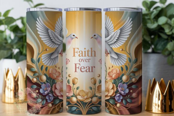Faith over Fear Doves Tumbler Wrap Graphics Review