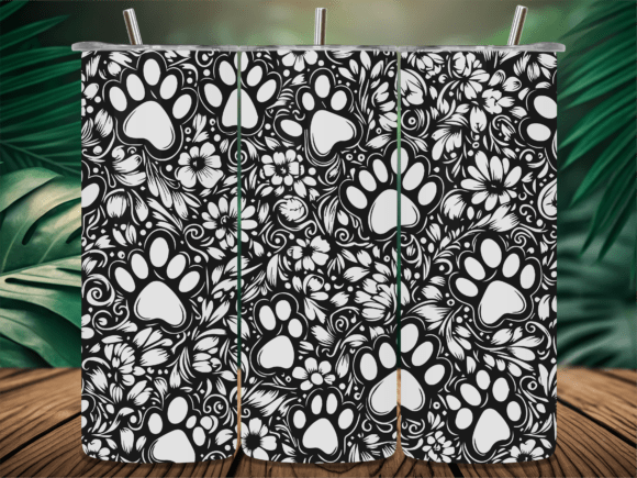 Floral Paw Print Tumbler: Laser Engraving Graphics Review