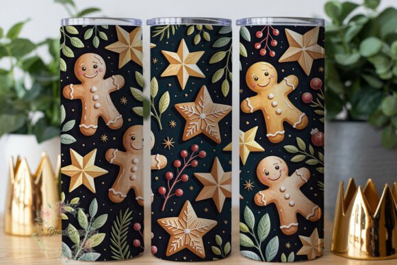 Gingerbread Stars Foliage 20oz Tumbler Graphics Review