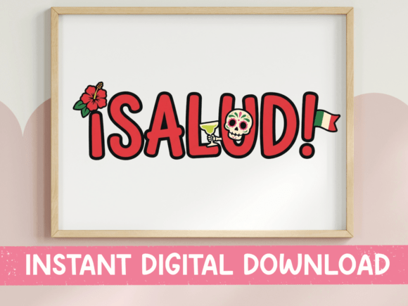 ISalud Bold Red Letters SVG PNG Skull Graphics for T-Shirt Designs