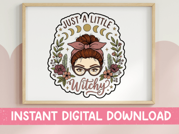 Just a Little Witchy SVG: Graphics for T-Shirt Designs
