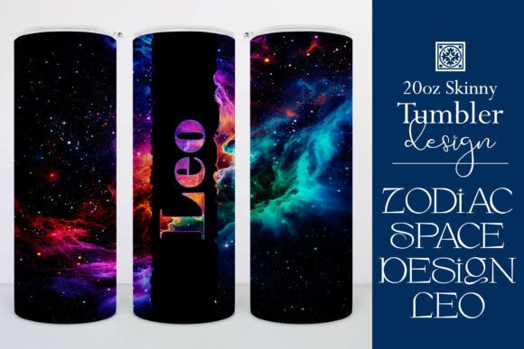 Leo Zodiac Space Tumbler Design 1