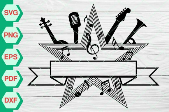 Music Notes SVG Graphics for Brand Design