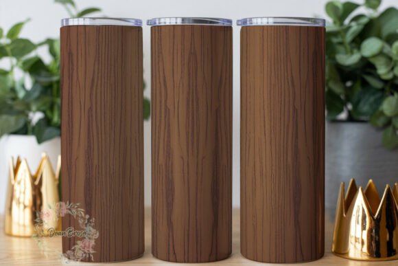 Rustic Wood Grain Tumbler Wrap PNG Graphics Review