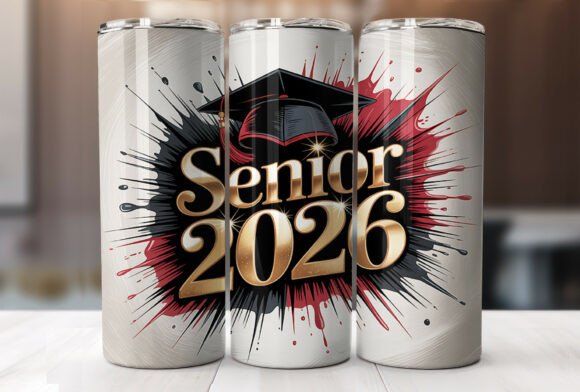 Senior Graduation 2026 Tumbler Wrap Graphics