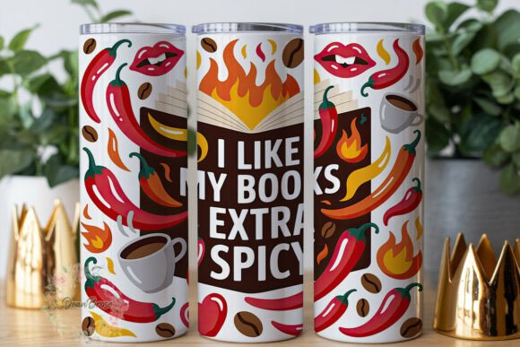 Spicy Books Coffee Tumbler Wraps Graphics Review