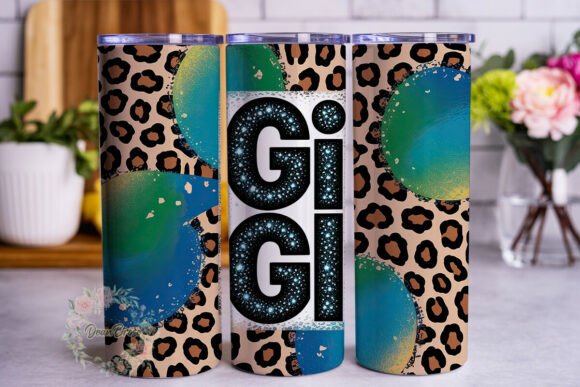 Teal Leopard Glitter GIGI Tumbler: Real Talk from a Embroidery Designer
