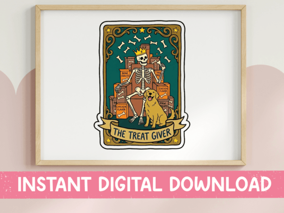 The Treat Giver Tarot SVG: Graphics for T-Shirt Designs